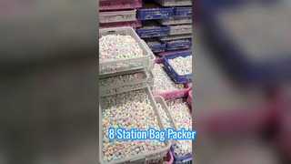 8 station bag giving packing machine